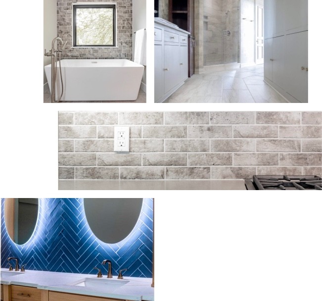 tile installation collage | The Carpet Shoppe