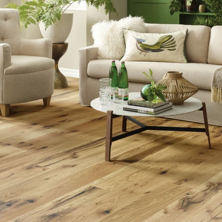 Hardwood flooring for living room | The Carpet Shoppe